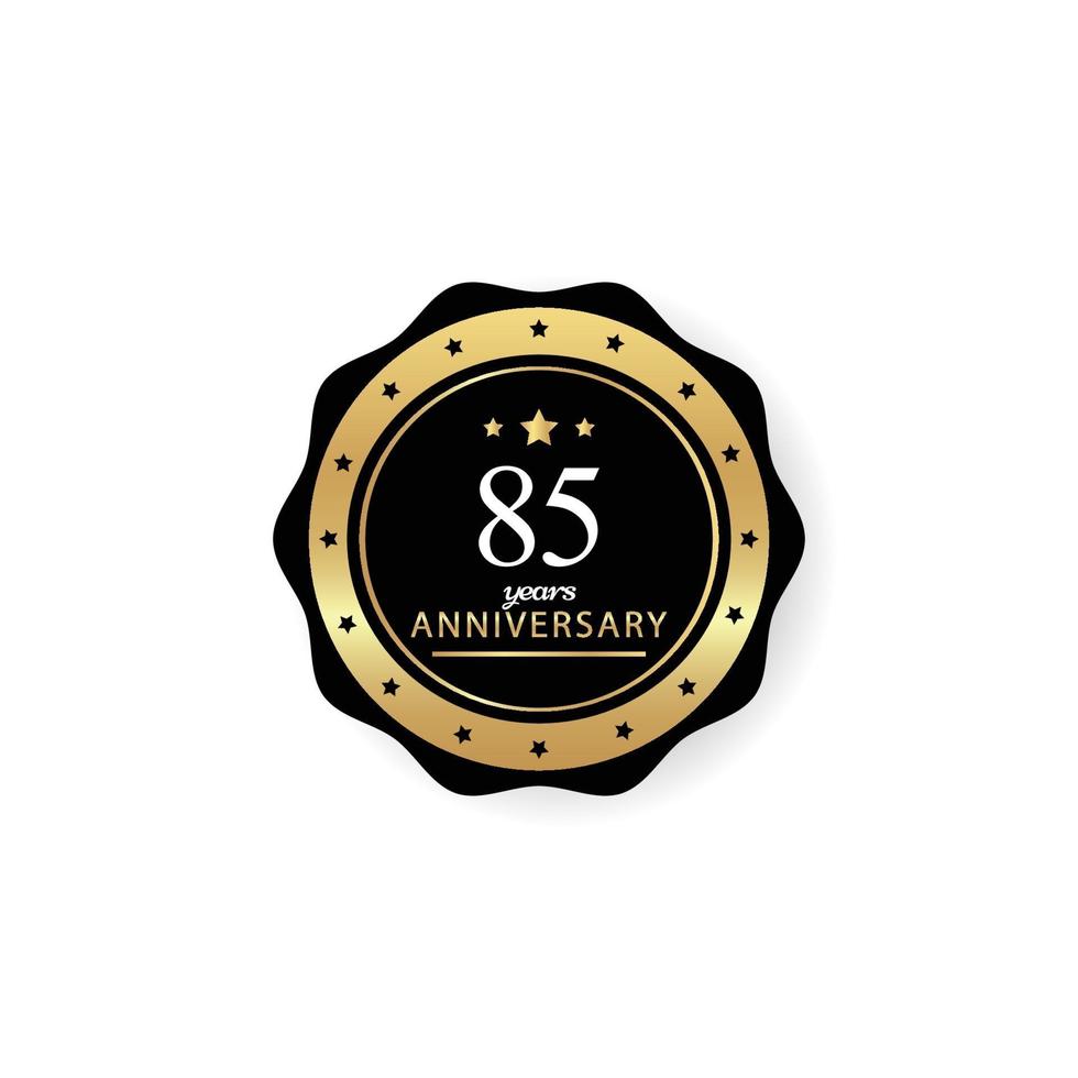 85 Years Anniversary Celebration Vector Template Design Illustration