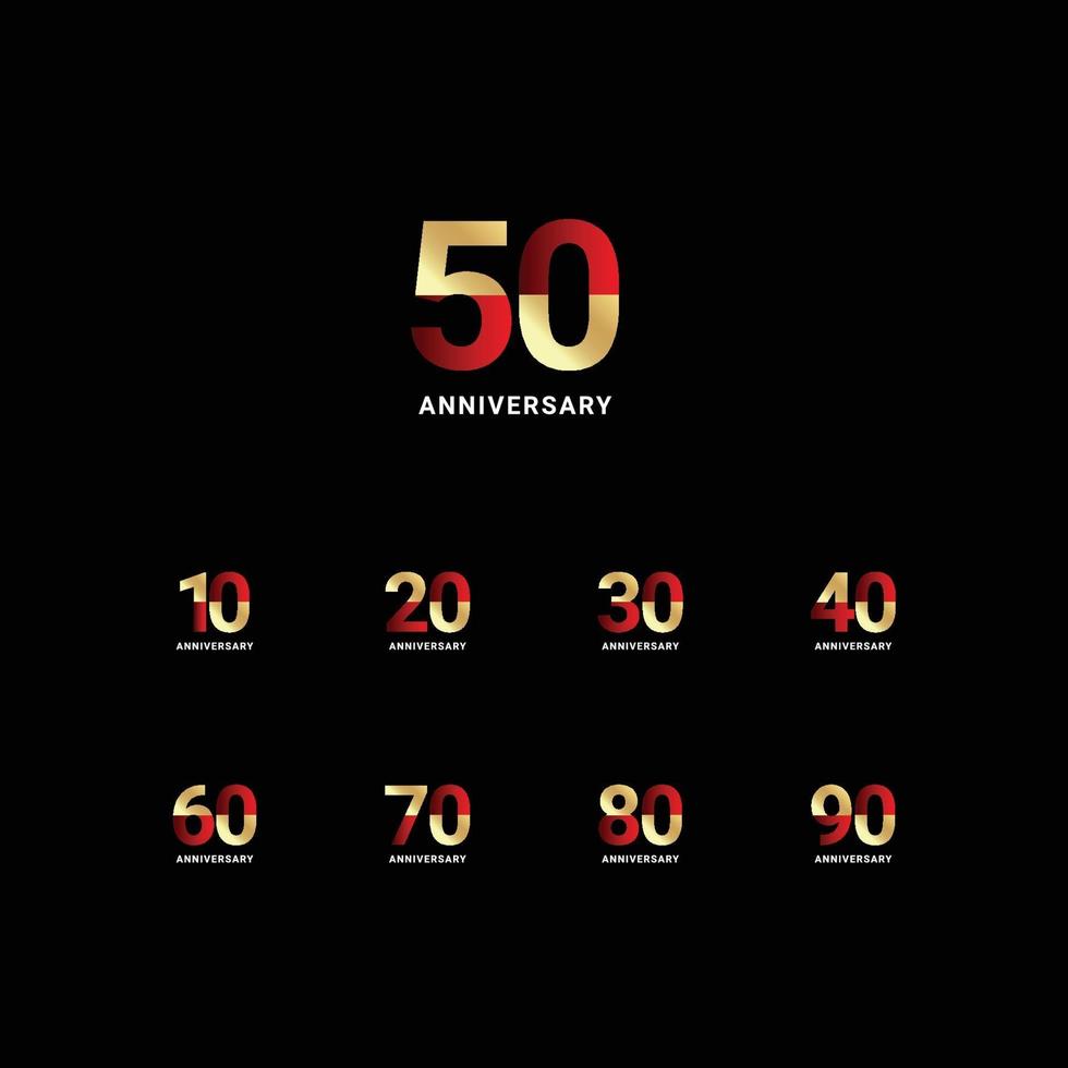 50 Years Anniversary Celebration Vector Template Design Illustration