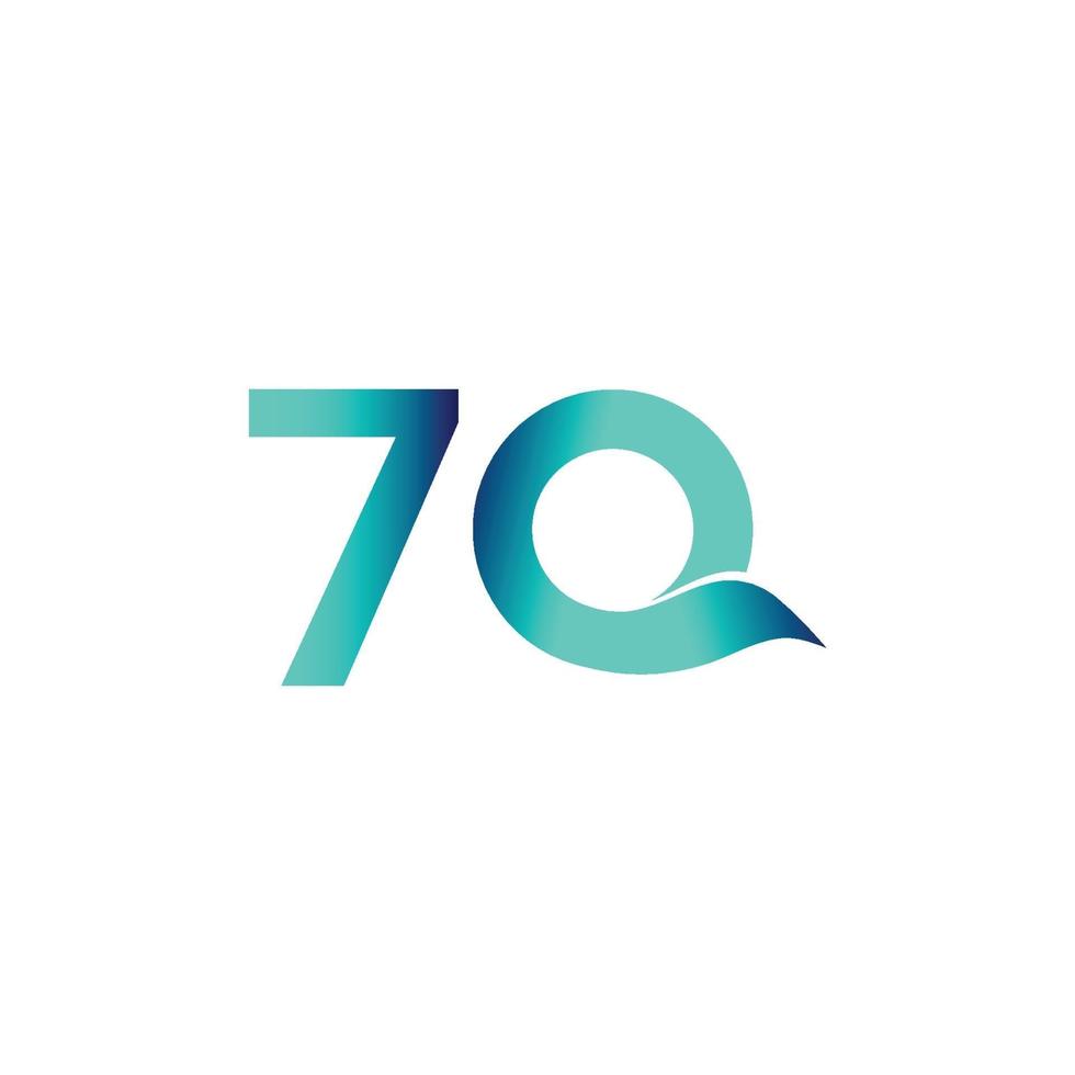 70 Years Anniversary Celebration Vector Template Design Illustration