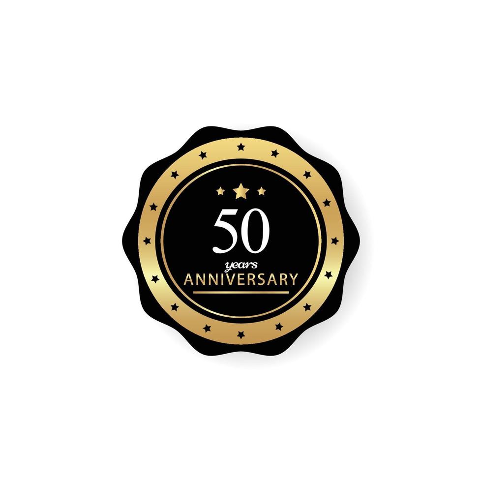 50 Years Anniversary Celebration Vector Template Design Illustration