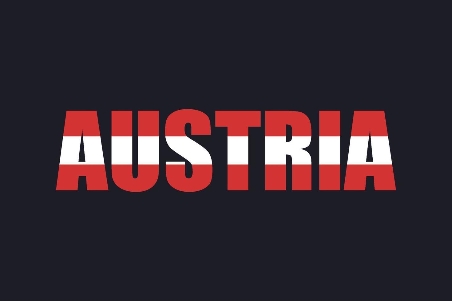 Country name text lettering with flag illustration vector