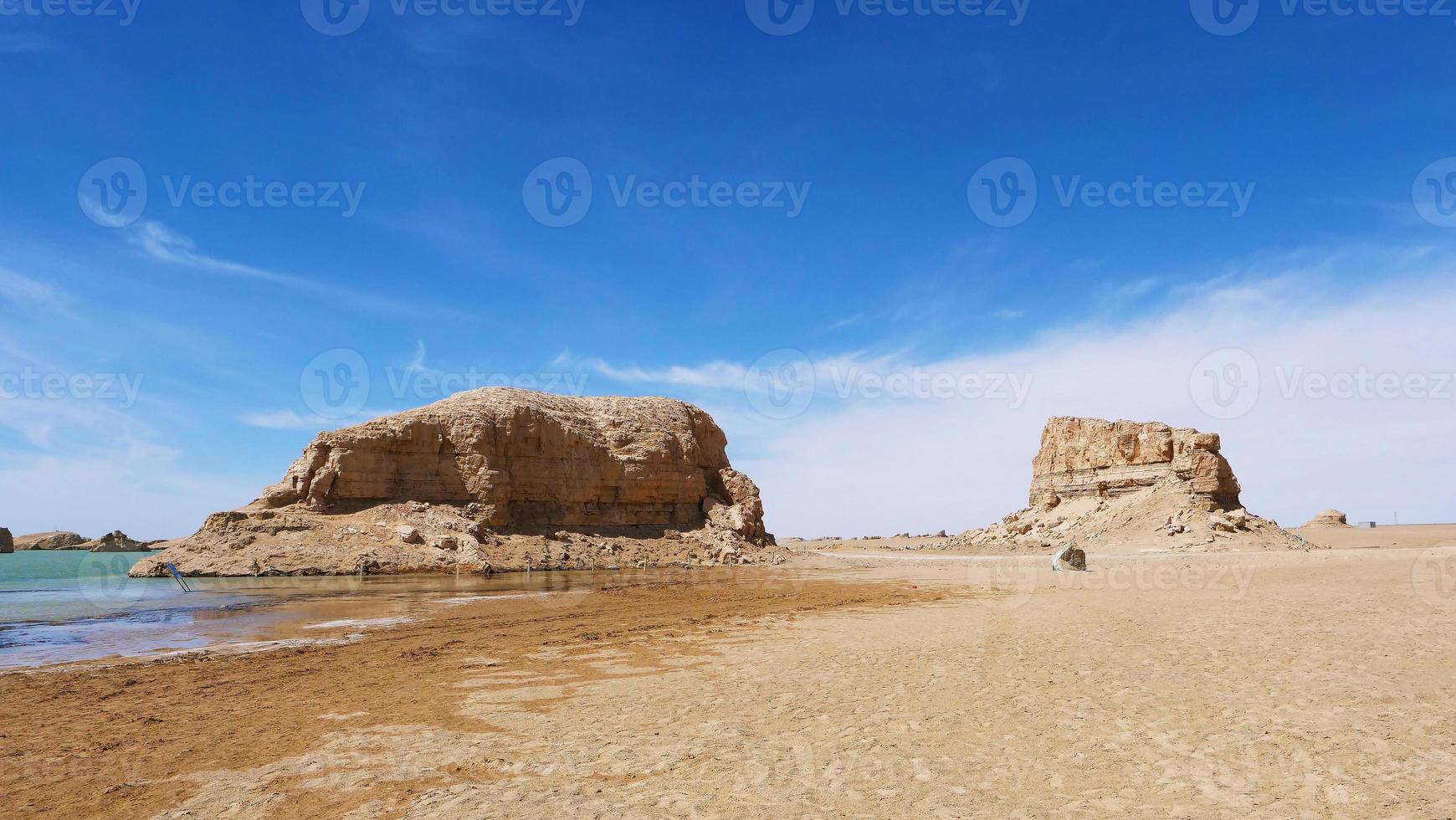 Dachaidan Wusute Water Yadan Geological park in Qinghai China photo