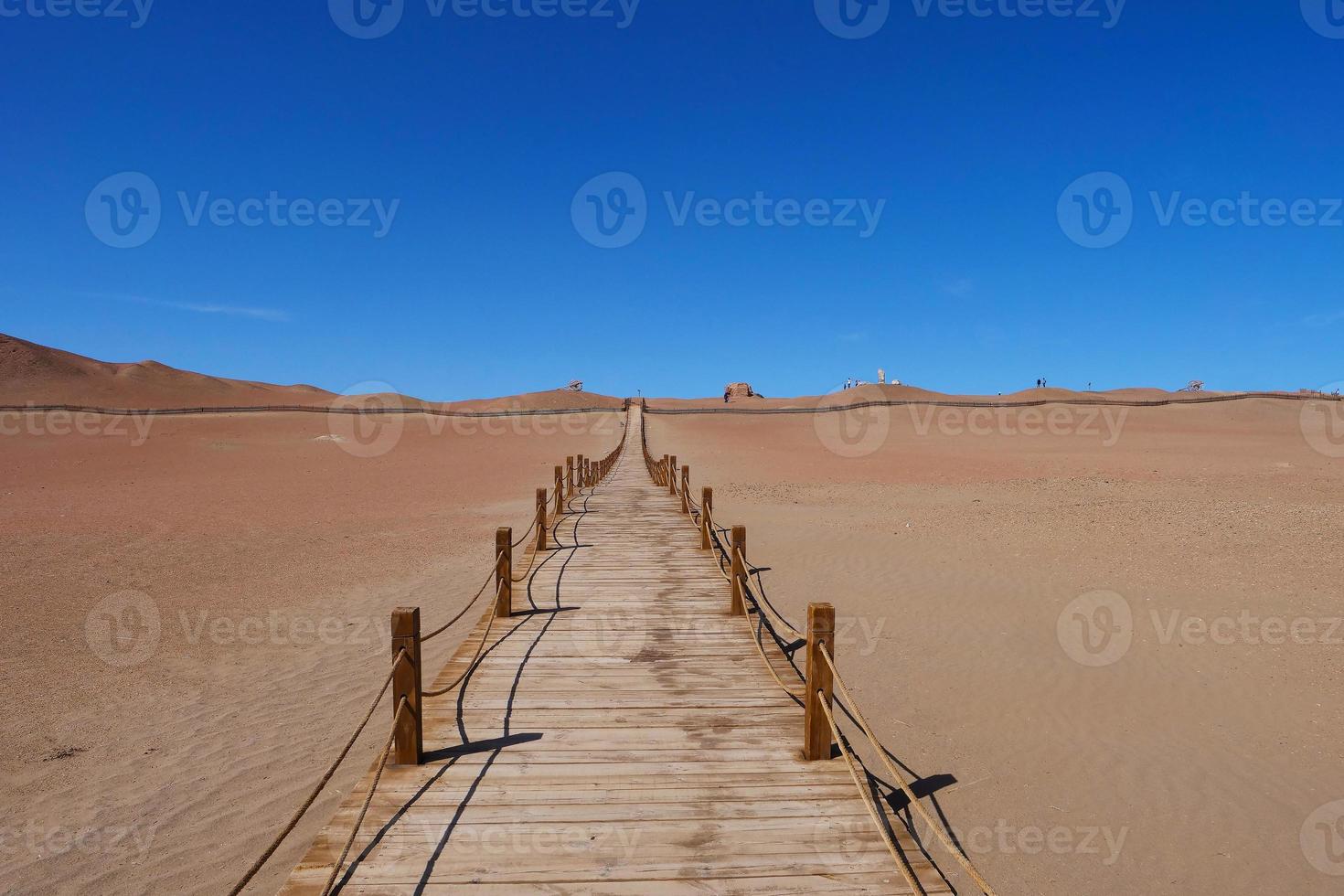 Landscape view of ancient Yangguan pass in Gansu China photo