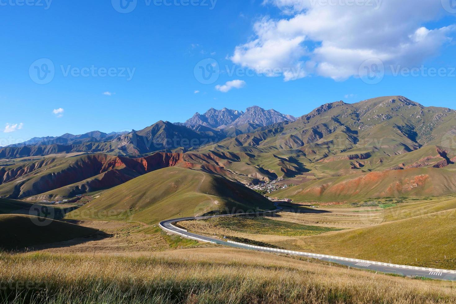 The Qilian Mountain Scenic Area Mount Drow in Qinghai China. photo