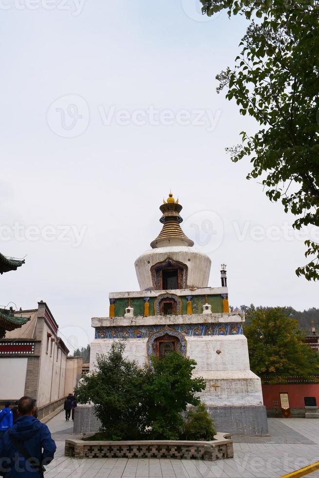 monasterio kumbum, templo ta'er en xining china. foto