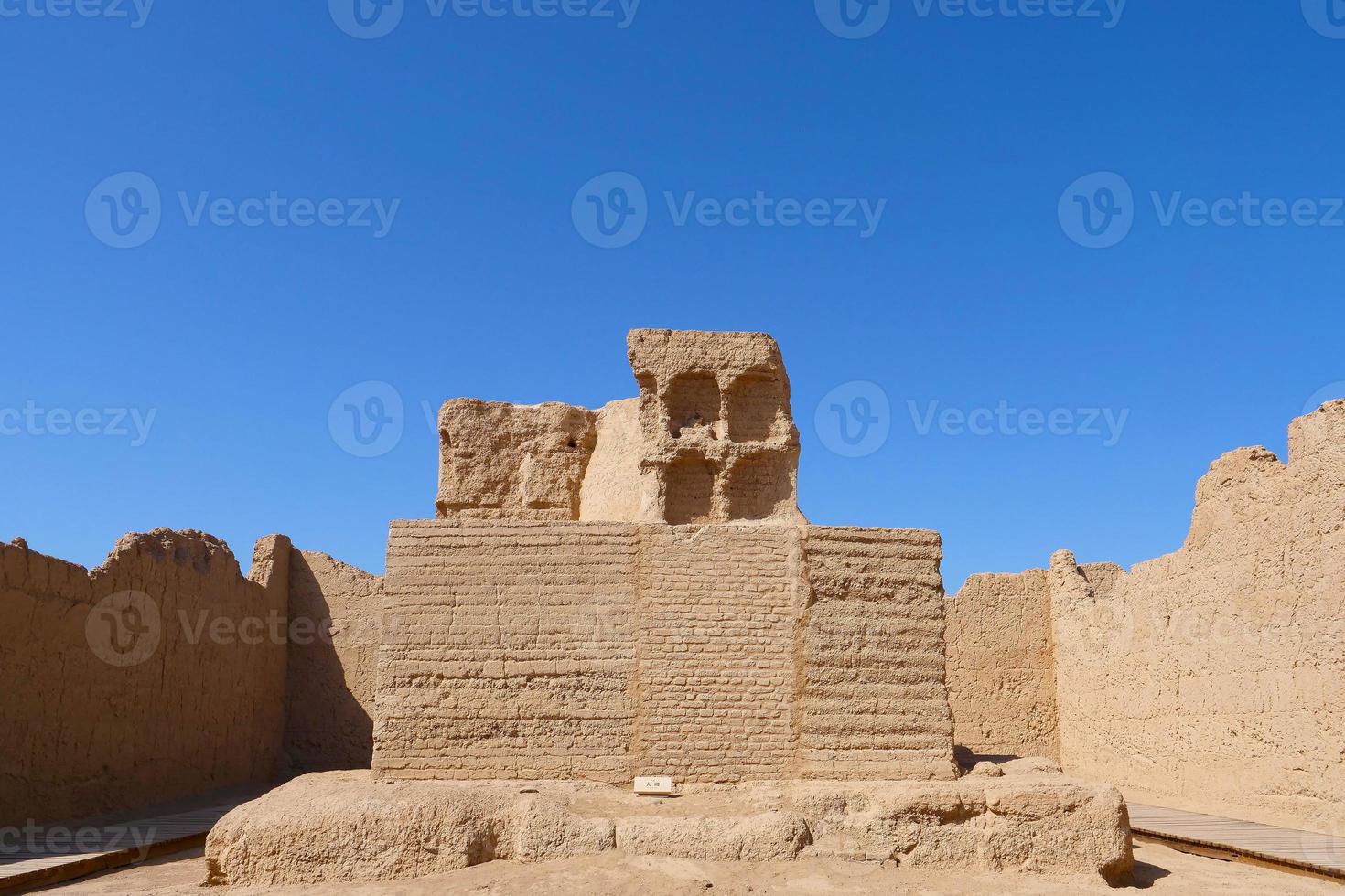 ruinas de jiaohe en la provincia china de xinjiang. foto