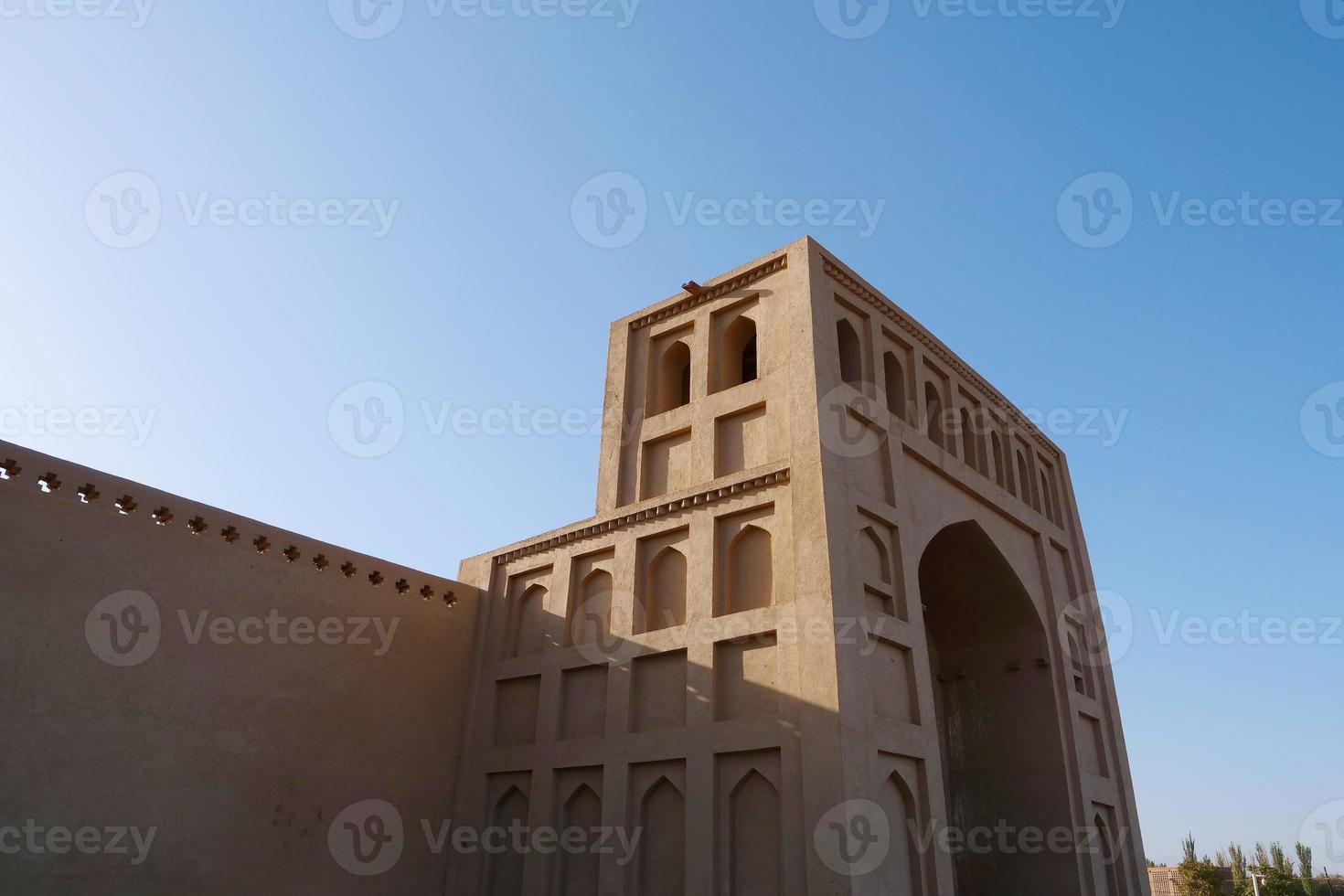 Minarete emin o torre sugong en turpan xinjiang, china. foto