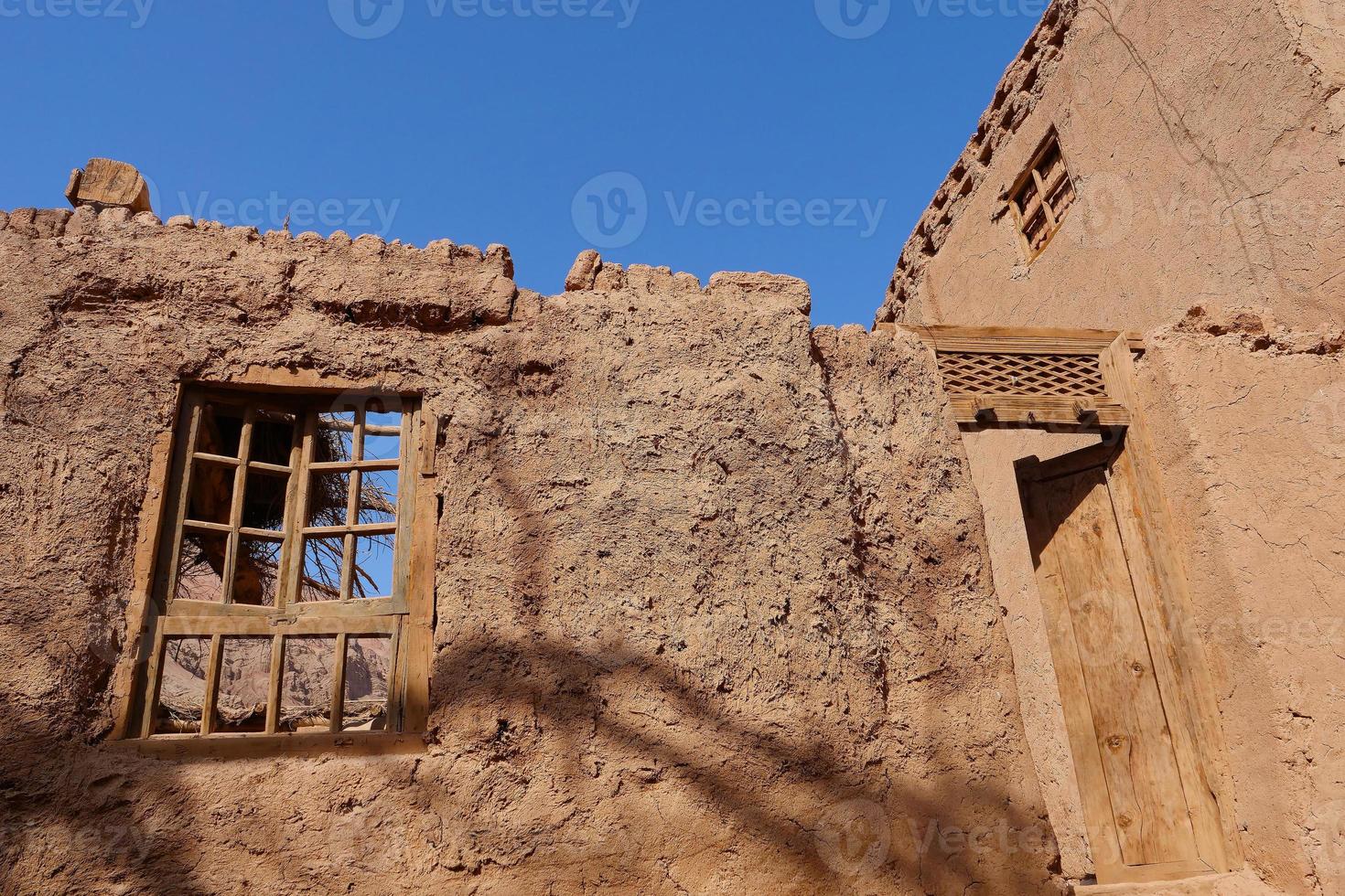 old house village valley inTurpan Xinjiang Province China. photo