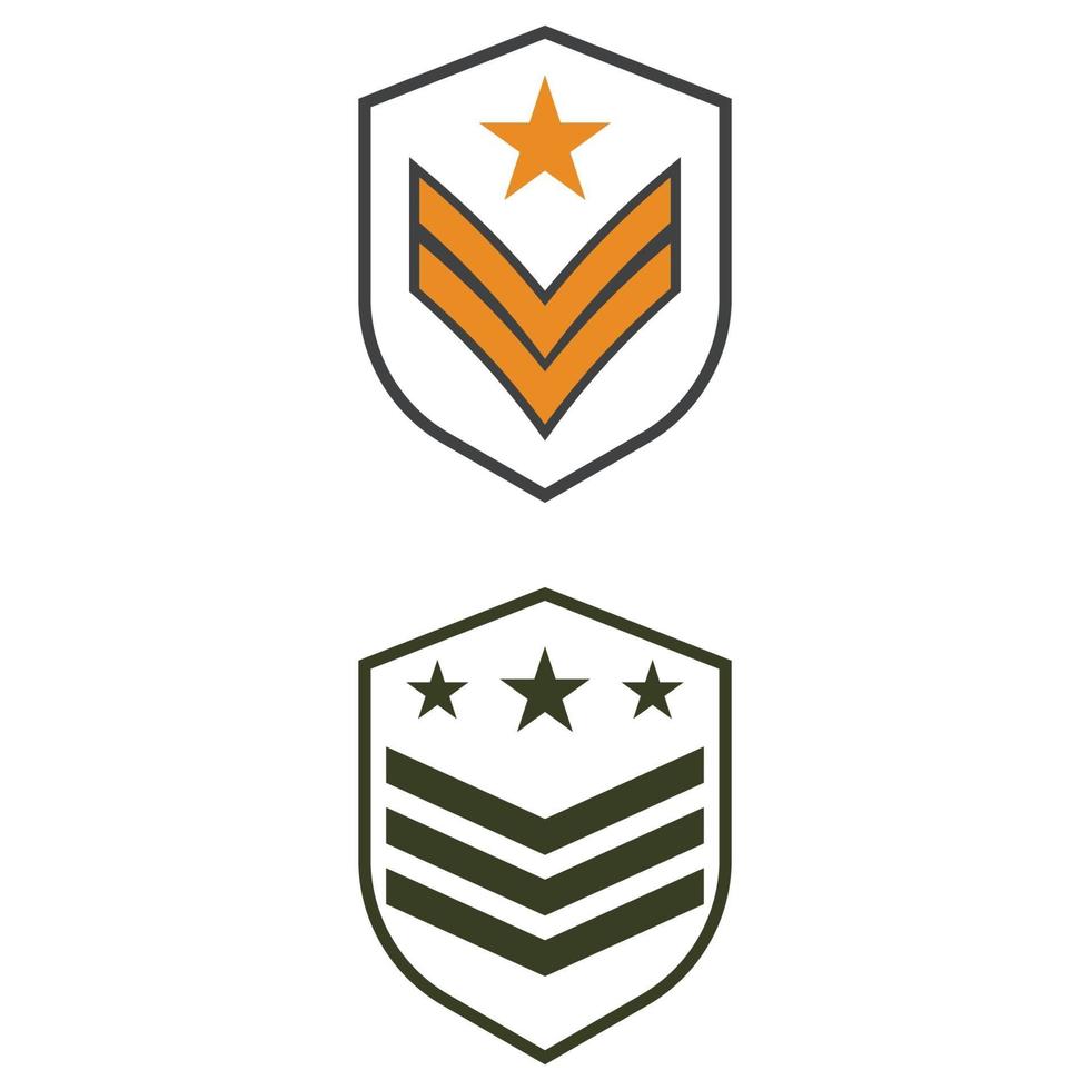 Military icon Vector Illustration design Logo template