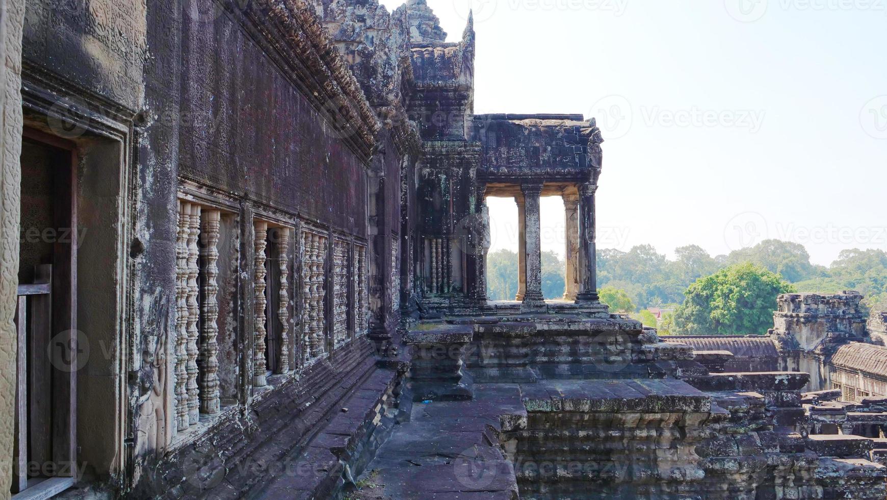 ancient temple complex Angkor Wat in Siem Reap, Cambodia photo