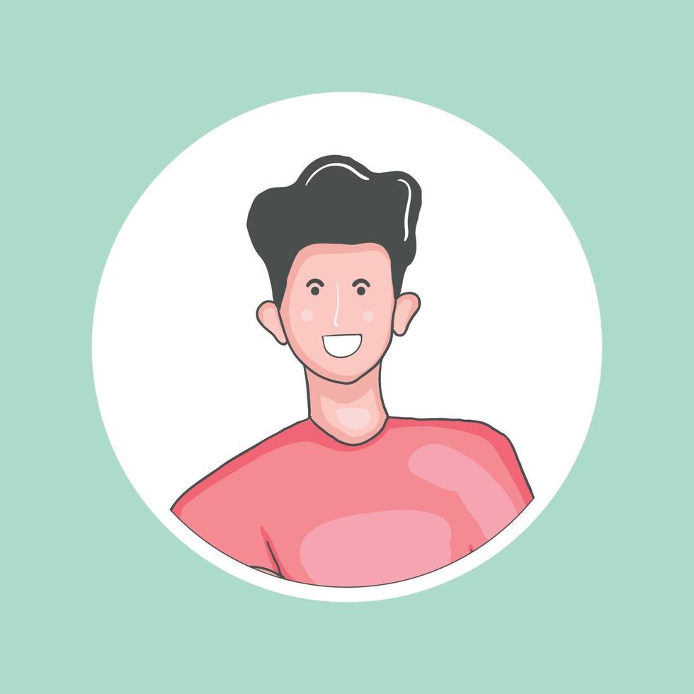 avatar de personas coloridas dibujadas a mano vector