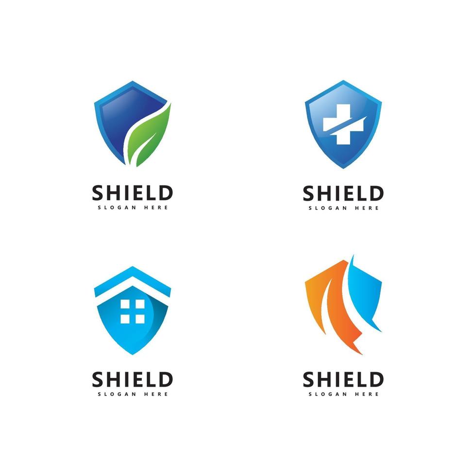 Shield logo icon design template vector