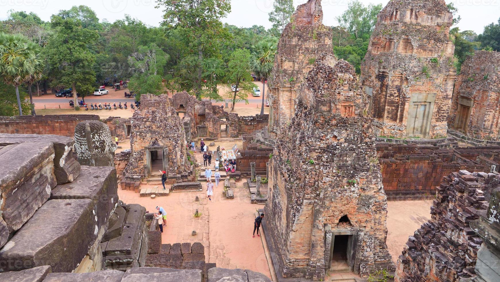 Ancient buddhist khmer temple architecture ruin of Pre Rup, Siem Reap photo