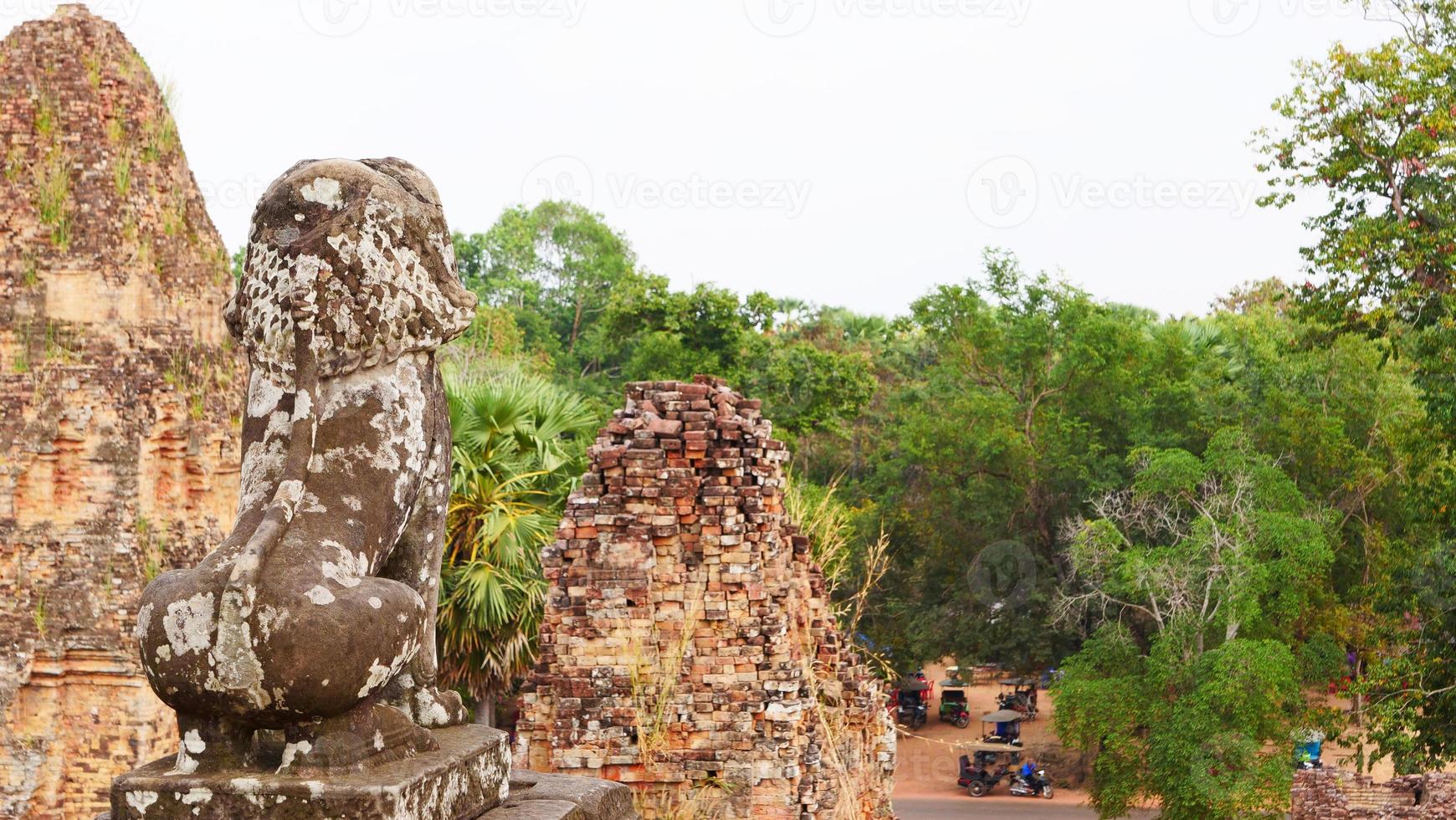 buddhist khmer ruin of Pre Rup, Siem Reap Cambodia. photo