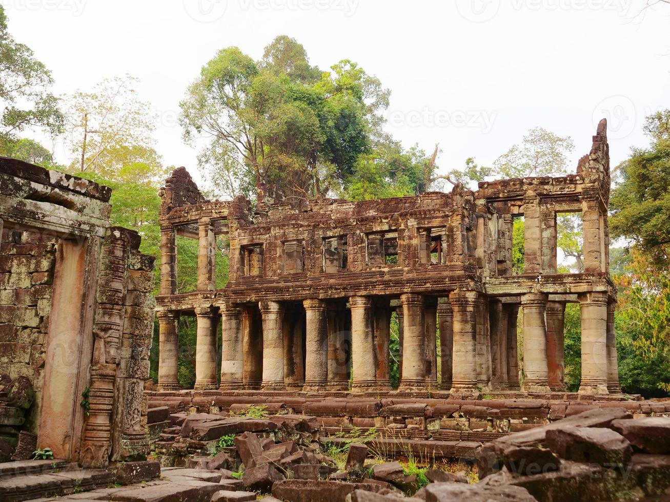 Preah Khan temple Angkor Wat complex, Siem Reap Cambodia photo