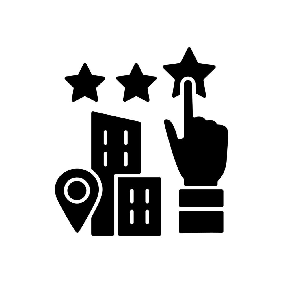 Goodwill black glyph icon vector