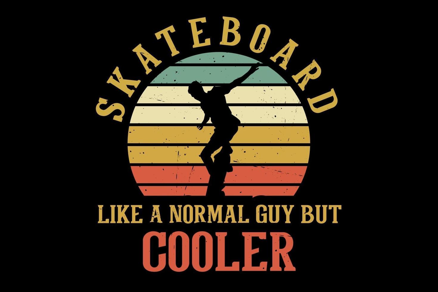 Skateboard guy silhouette design vector
