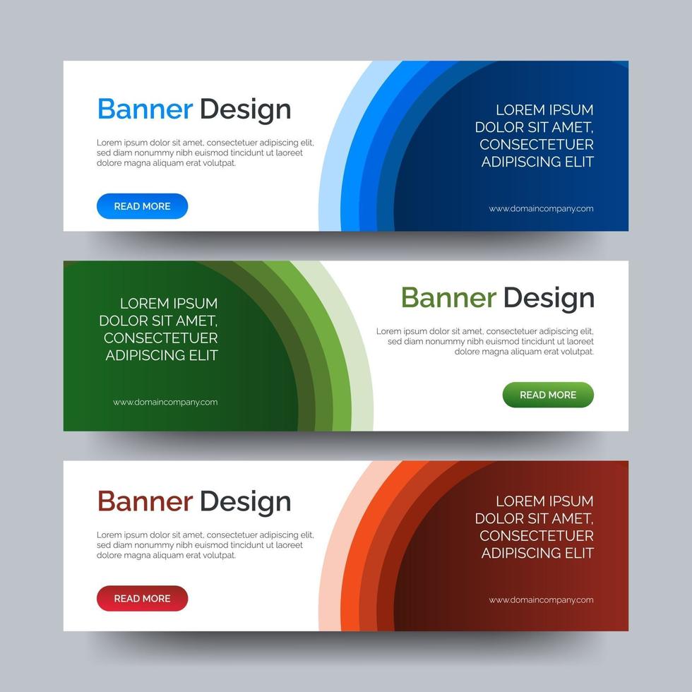 plantilla de web de banner de diseño abstracto de vector