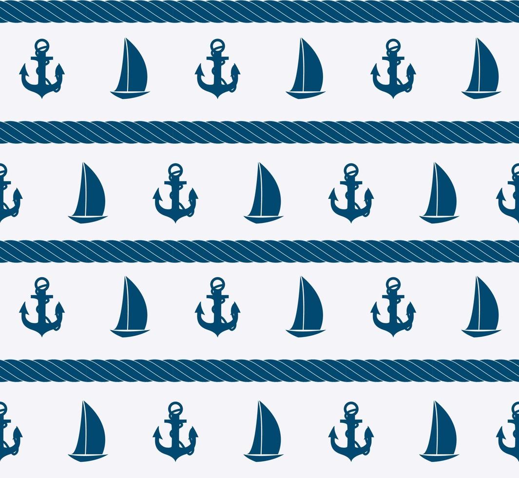 Abstract sea seamless pattern background. Vector illustration