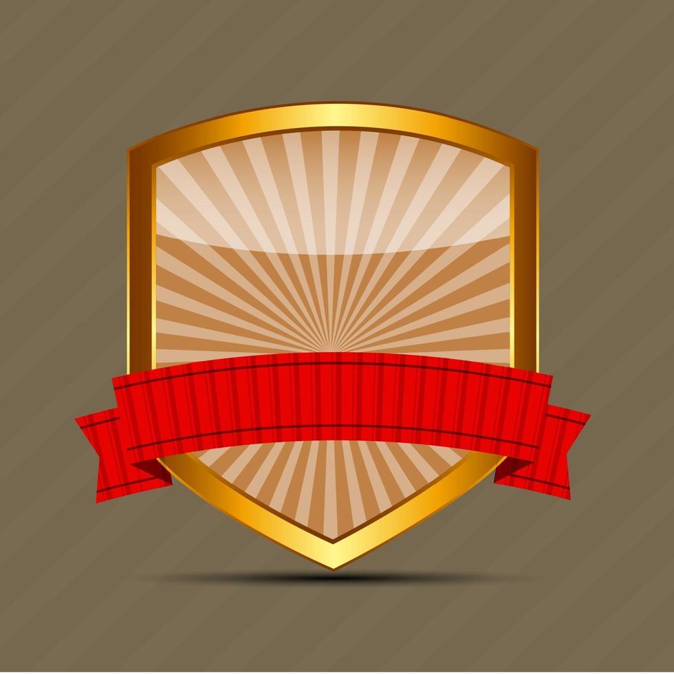 gold sign, label template vector