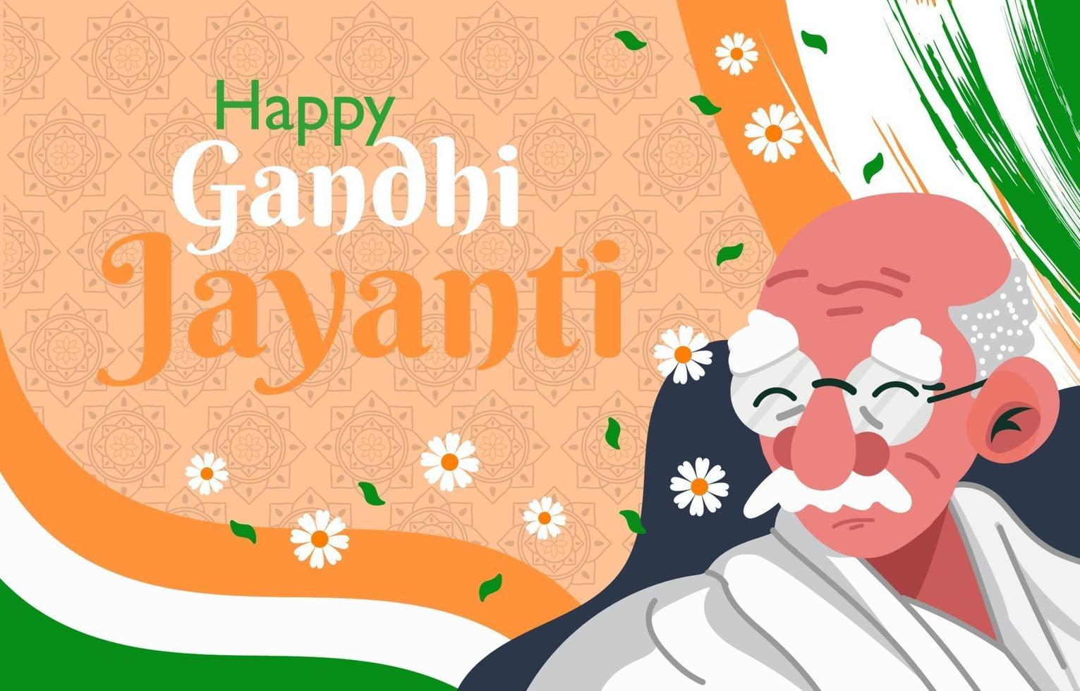 Gandhi Jayanti Celebration vector