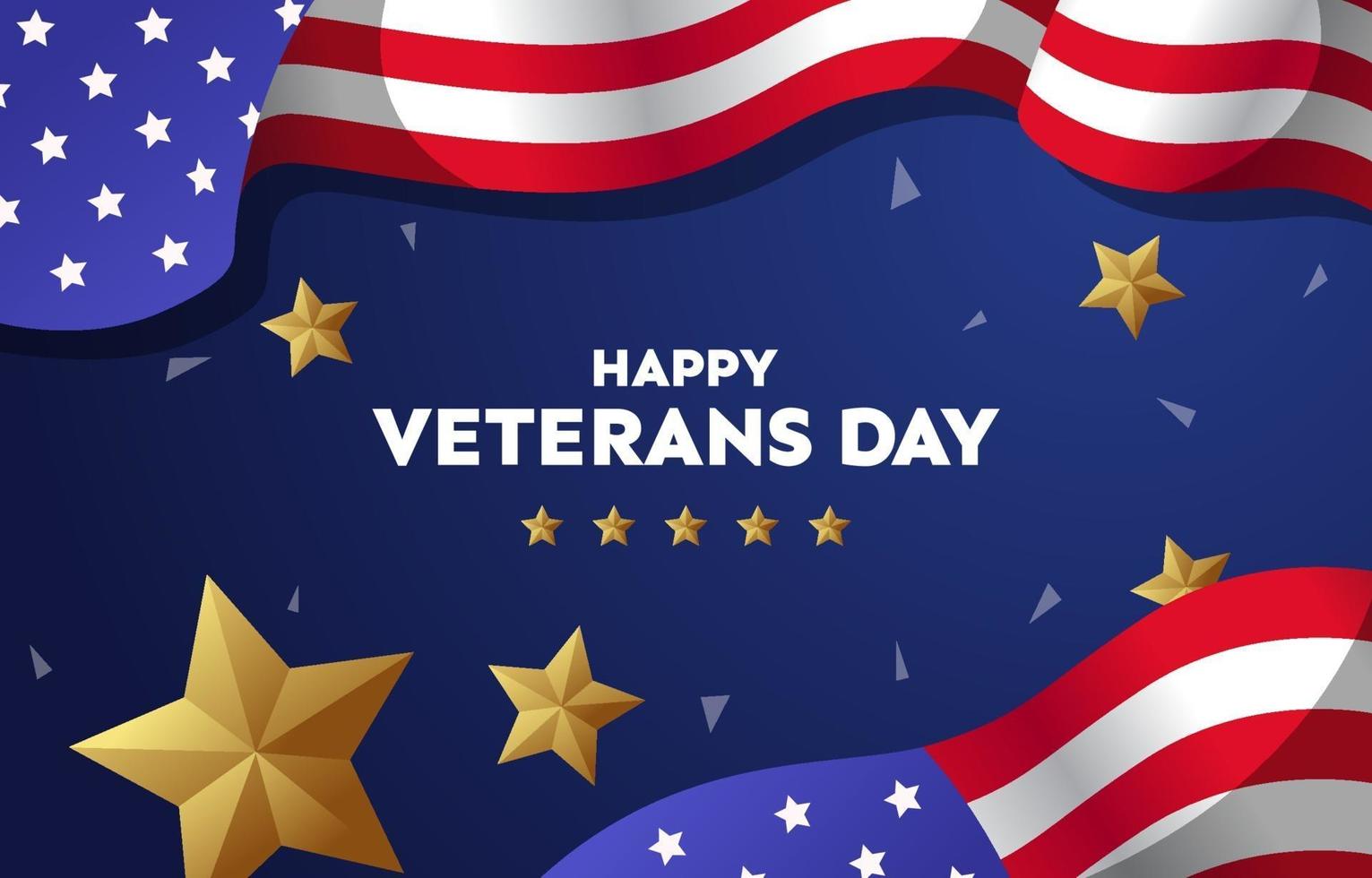 Veterans Day Background Concept vector