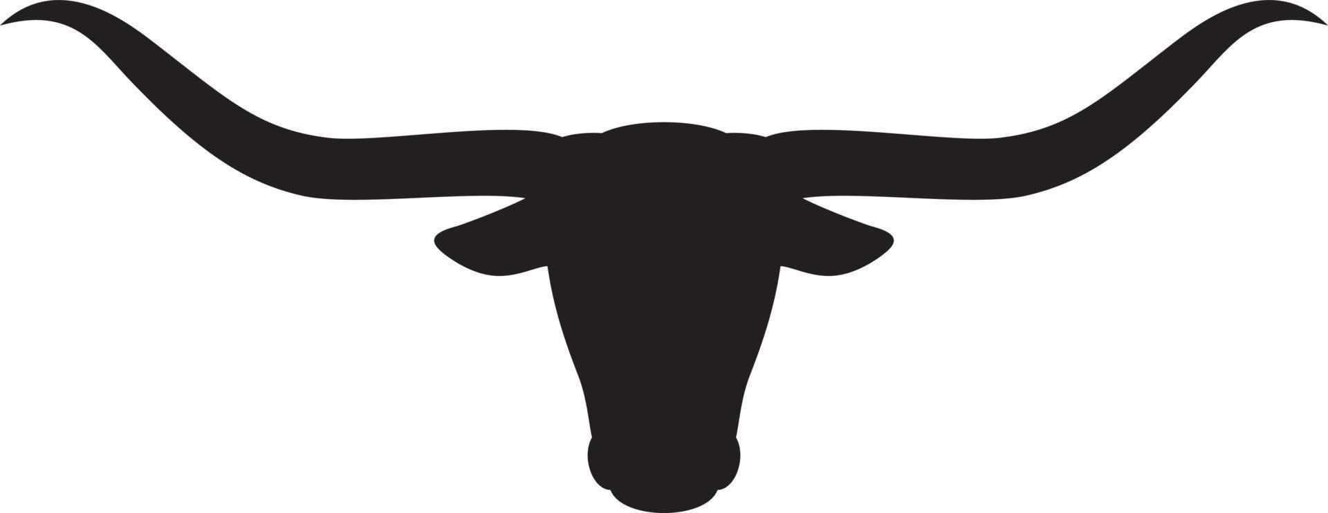 diseño de icono de longhorn vector