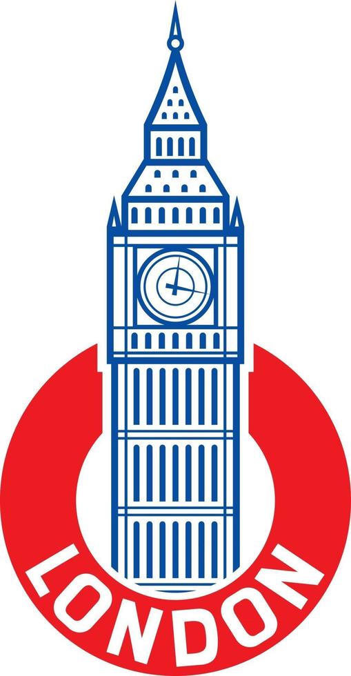 Big Ben Label vector