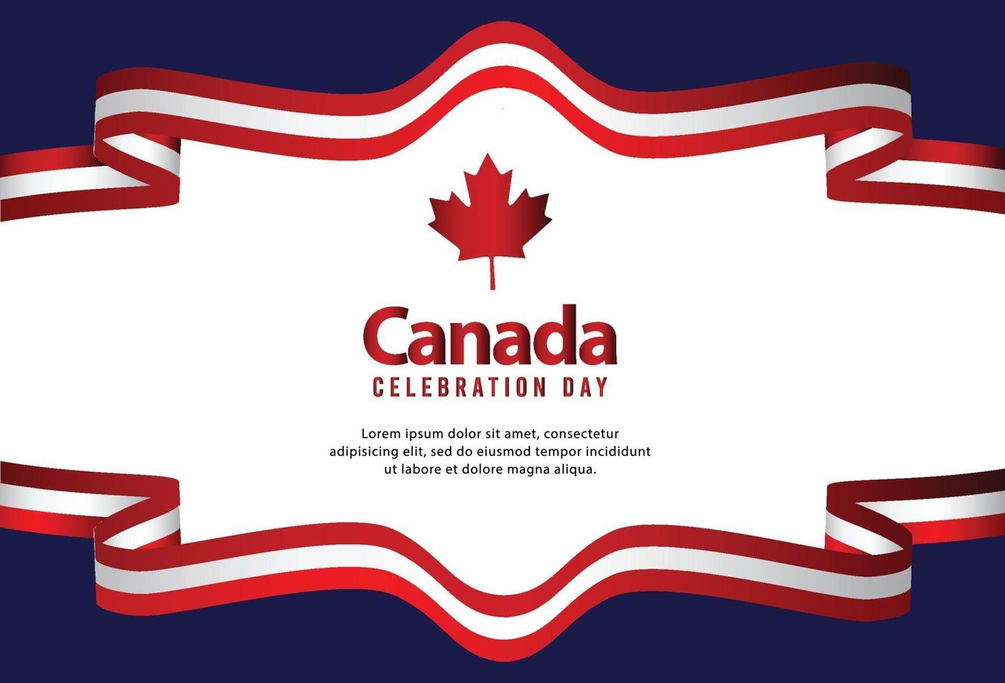 Happy independence day of canada. Vector illustration
