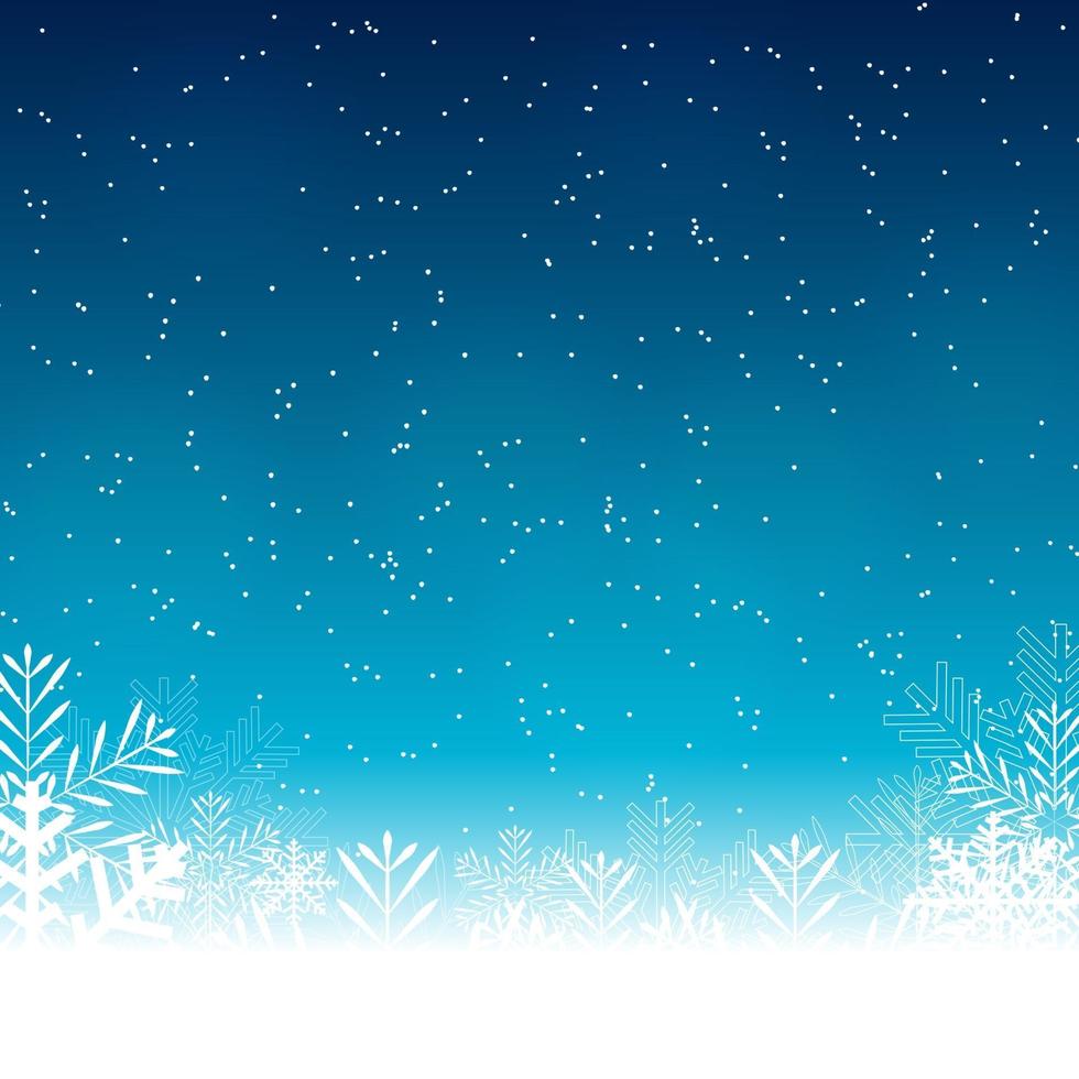 belleza abstracta fondo de navidad y año nuevo con nieve vector