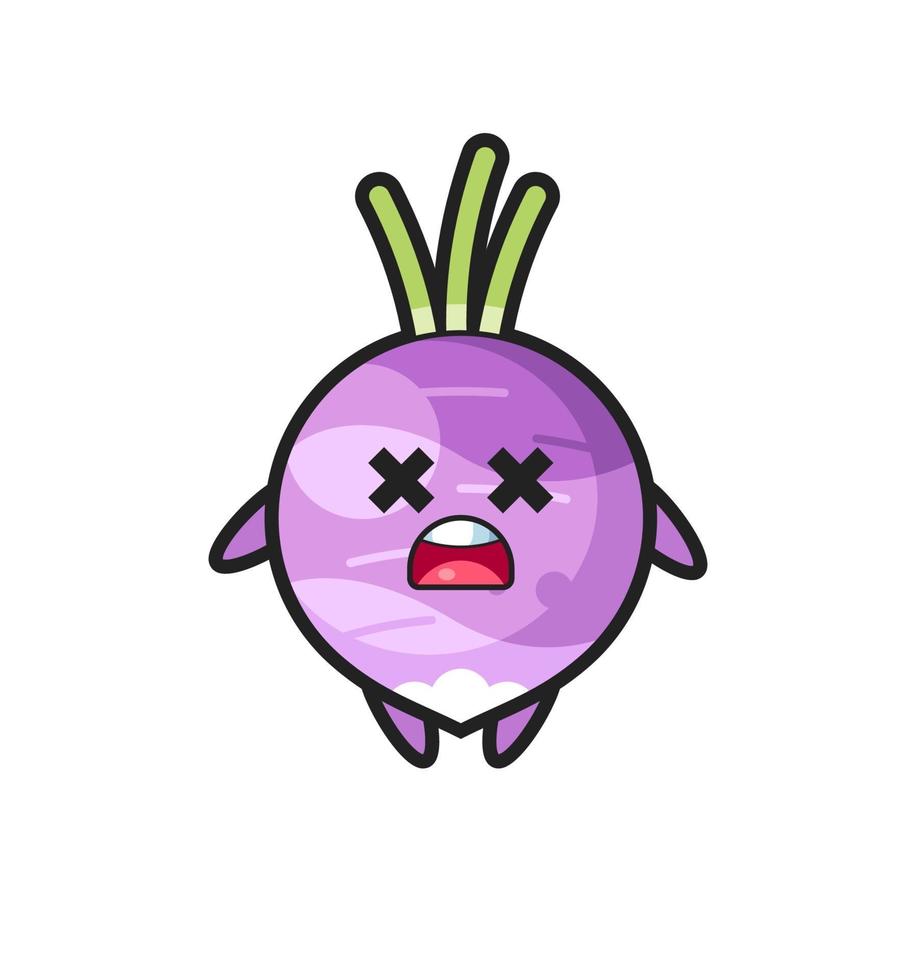 the dead turnip mascot character vector