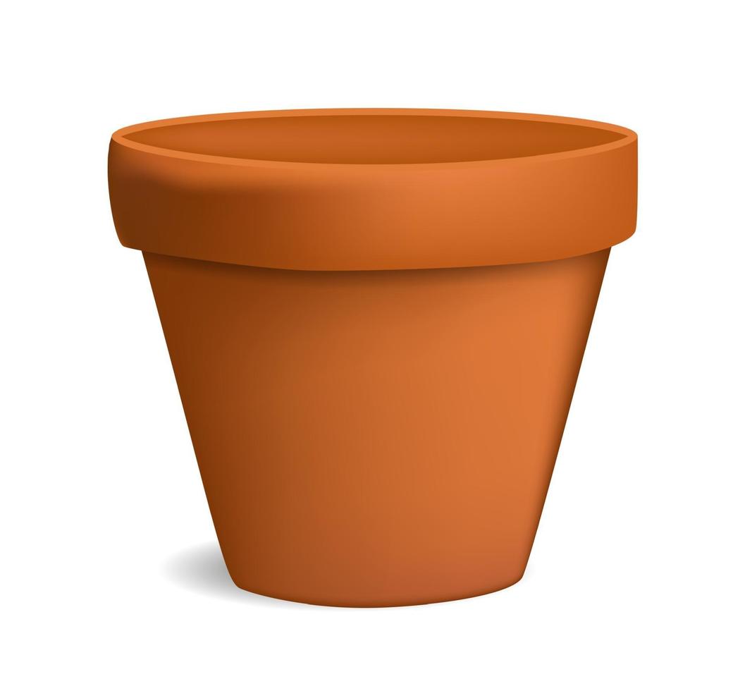 empty flowerpot vector illustration