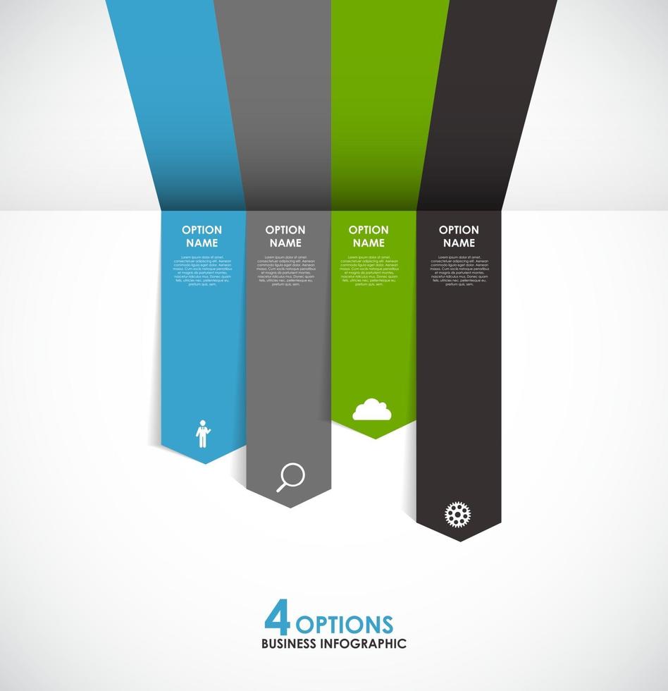 plantillas de infografía para la ilustración de vector de negocio.