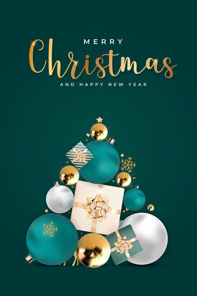 Christmas Holiday Party Background. Happy New Year vector