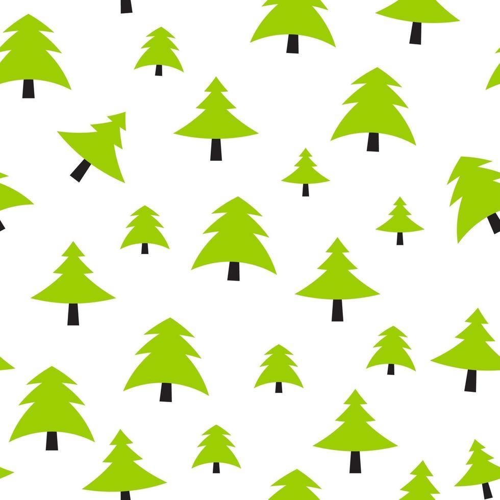 fondo de patrón de árbol de navidad vector