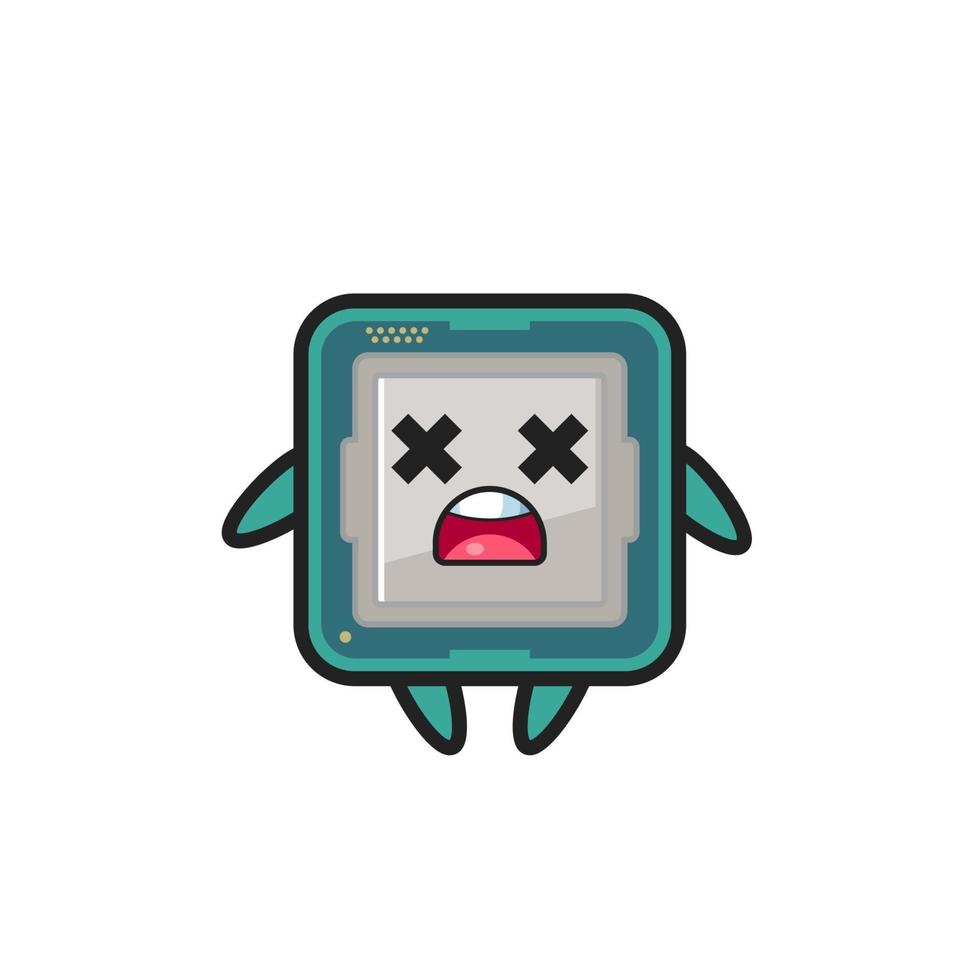 the dead processor mascot character vector