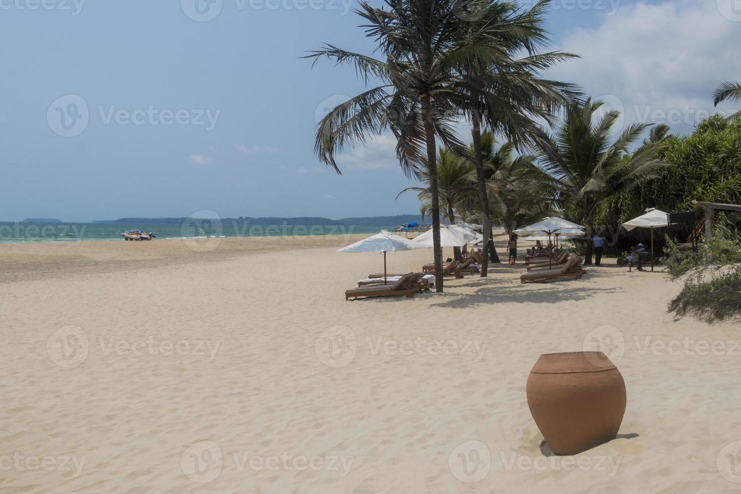 Arossim Beach in Goa India, most beautiful beaches. photo