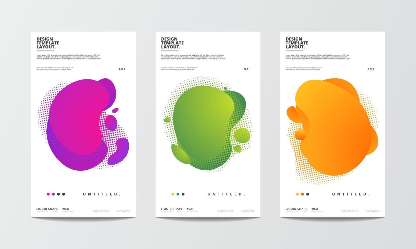 Design element liquid shape abstract background illustration vector
