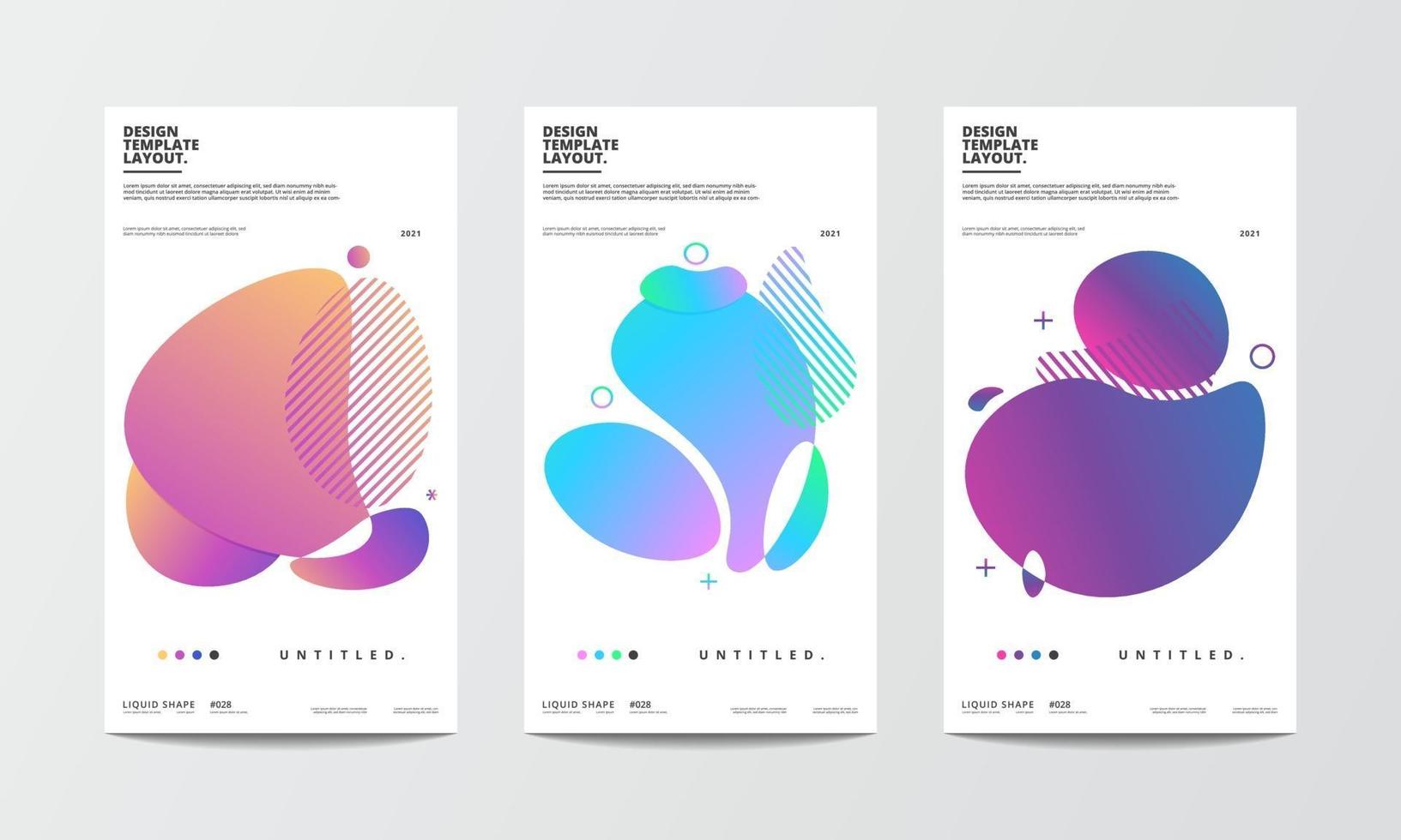 Design element liquid shape abstract background illustration vector
