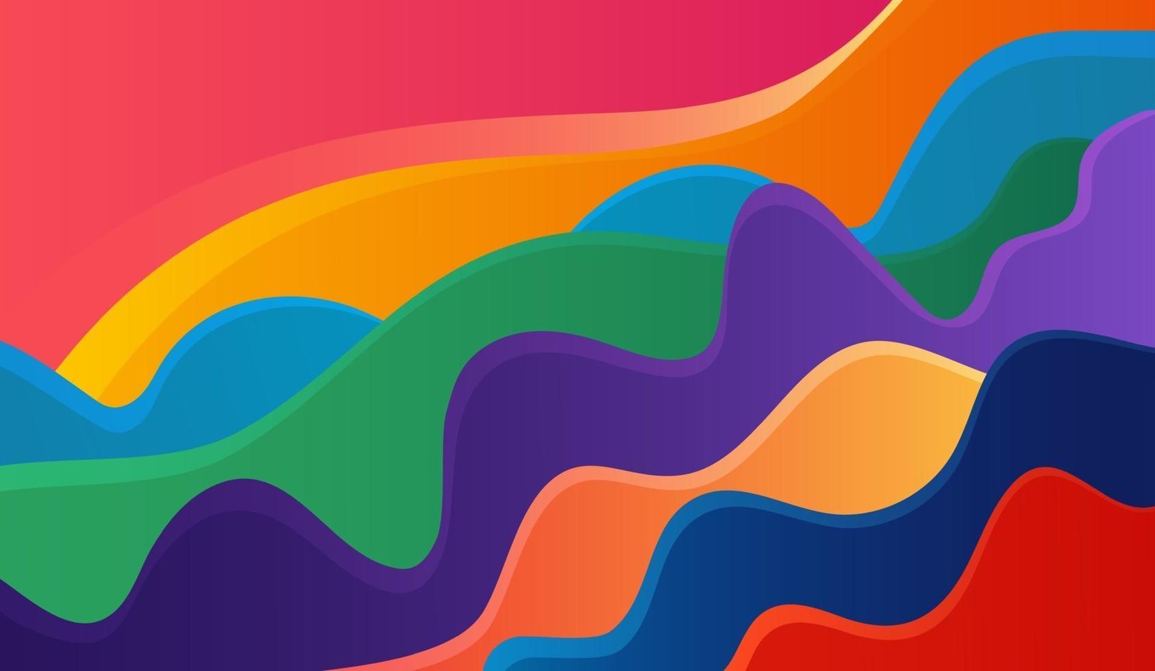 dynamic liquid colorful vector background