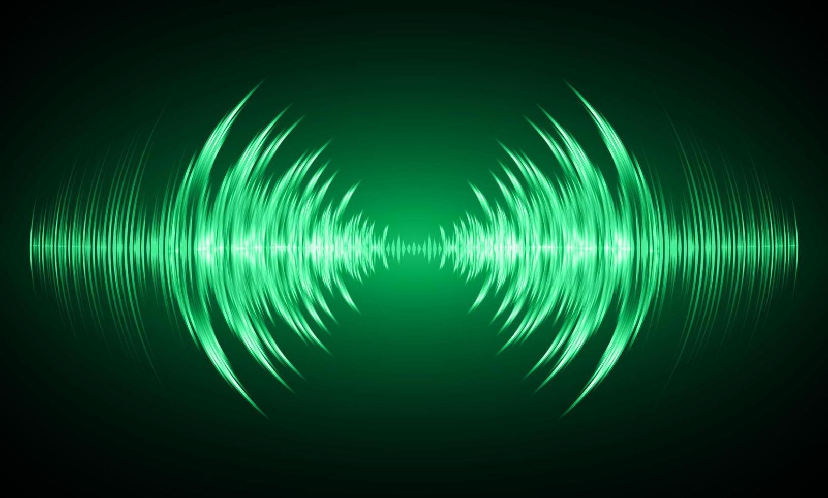 Sound waves oscillating dark light vector