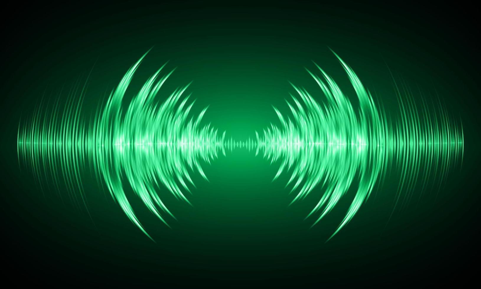 Sound waves oscillating dark light vector