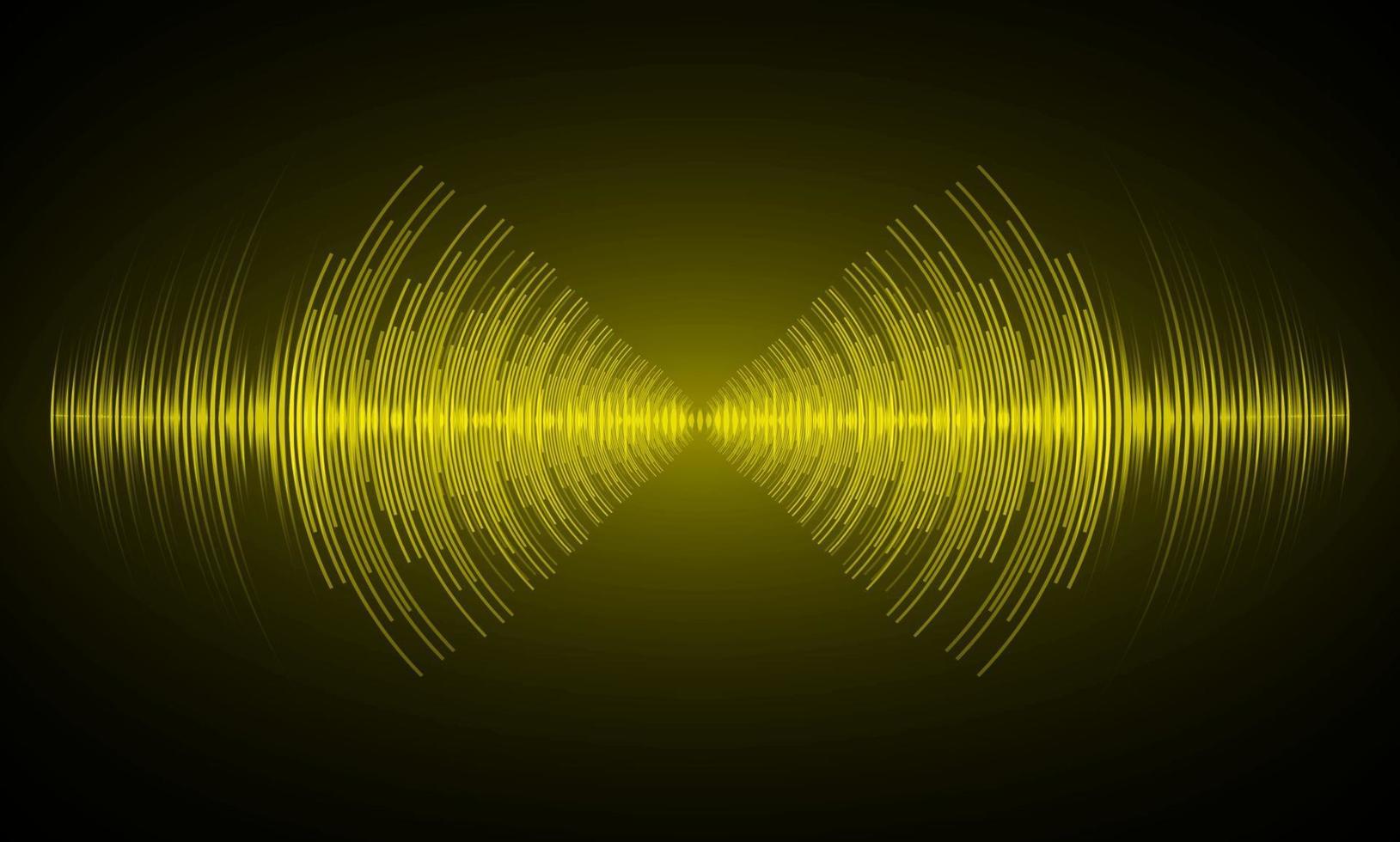 Sound waves oscillating dark light vector