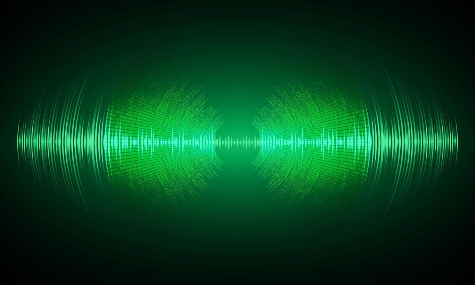 Sound waves oscillating dark light vector