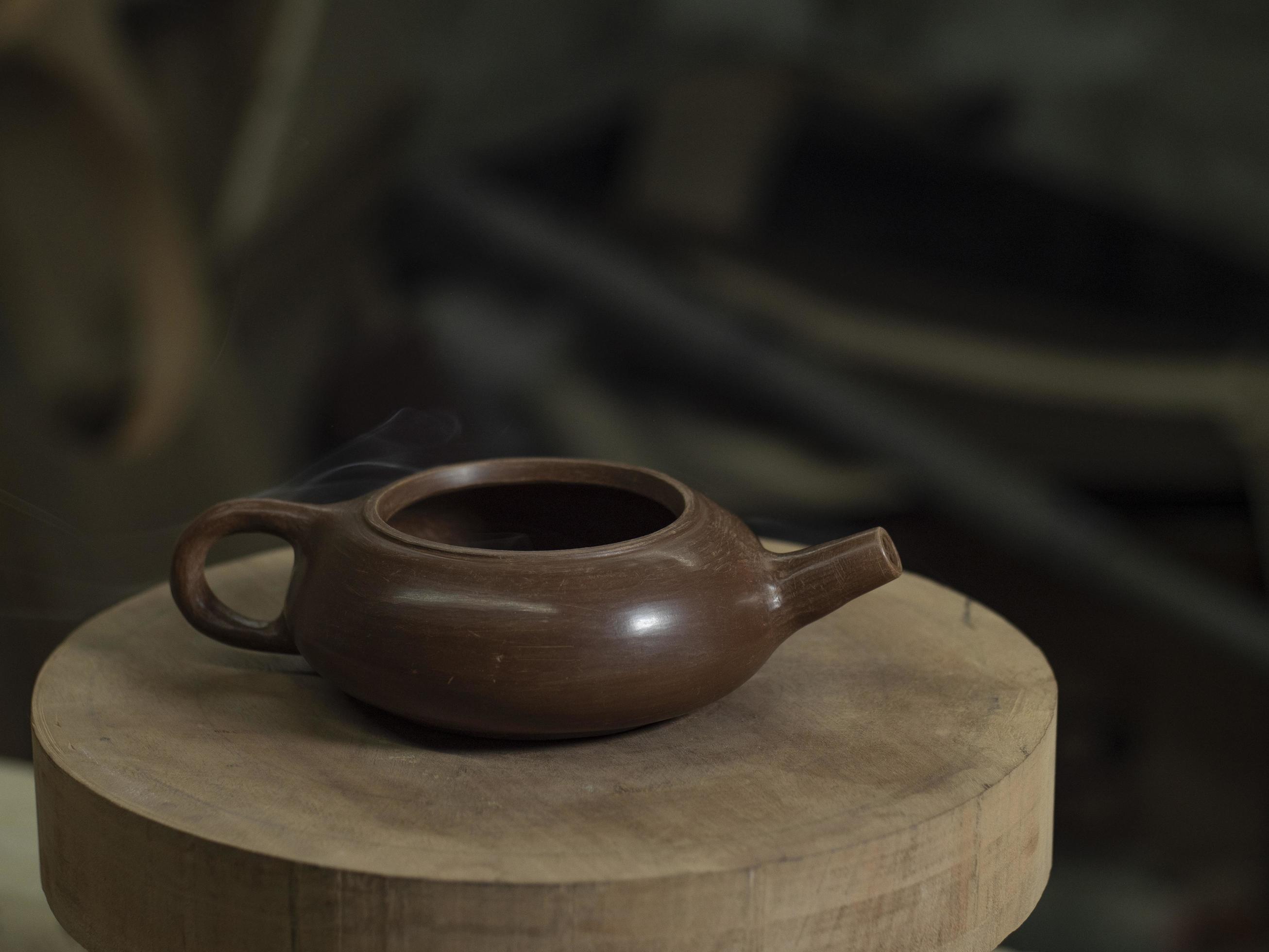 clay teapot without lid for Chinese tea ceremony 3396050 Stock Photo at