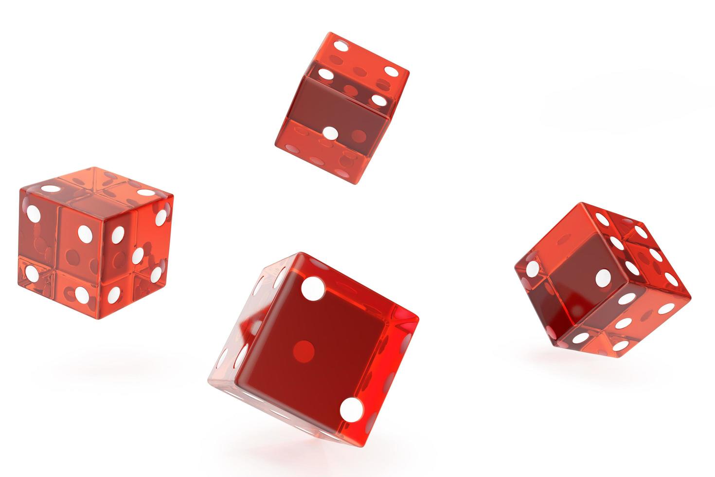 Red Casino dice photo