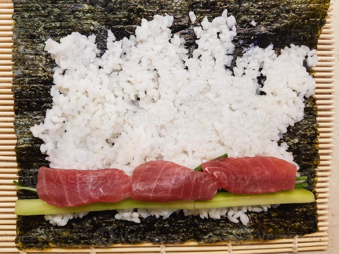 Sushi hand roll photo