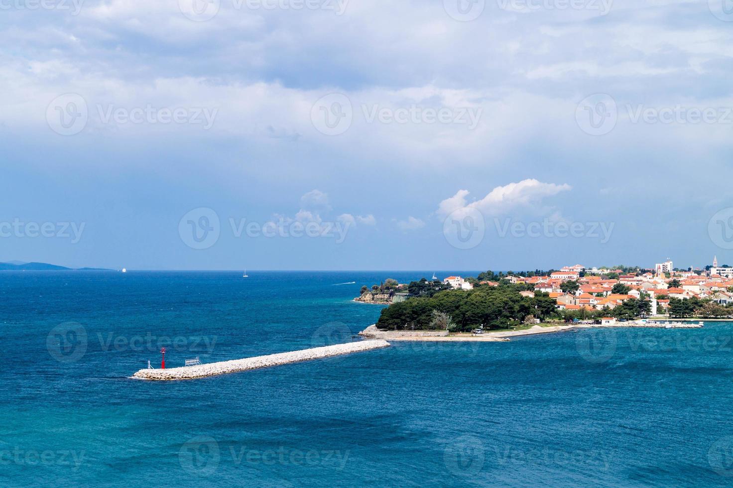 zadar desde la perspectiva de la terminal de cruceros foto