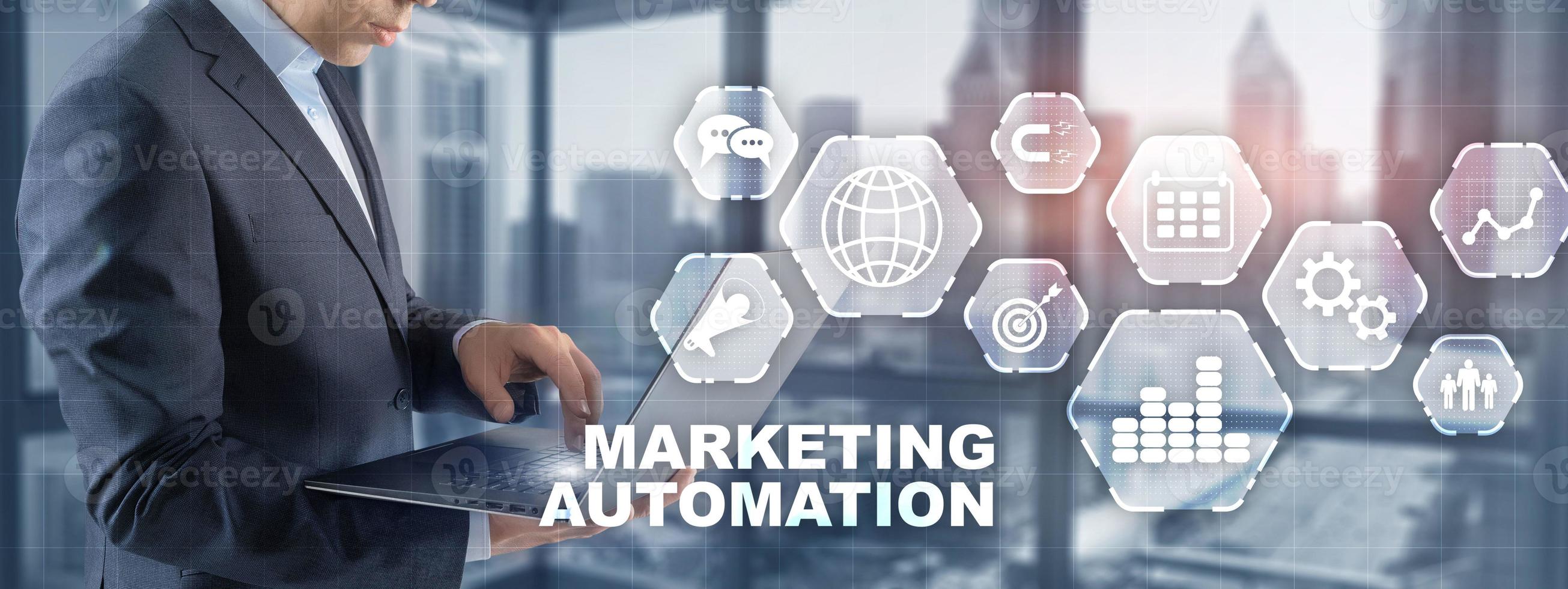 Marketing Automation Business Technology Internet Networking concept photo