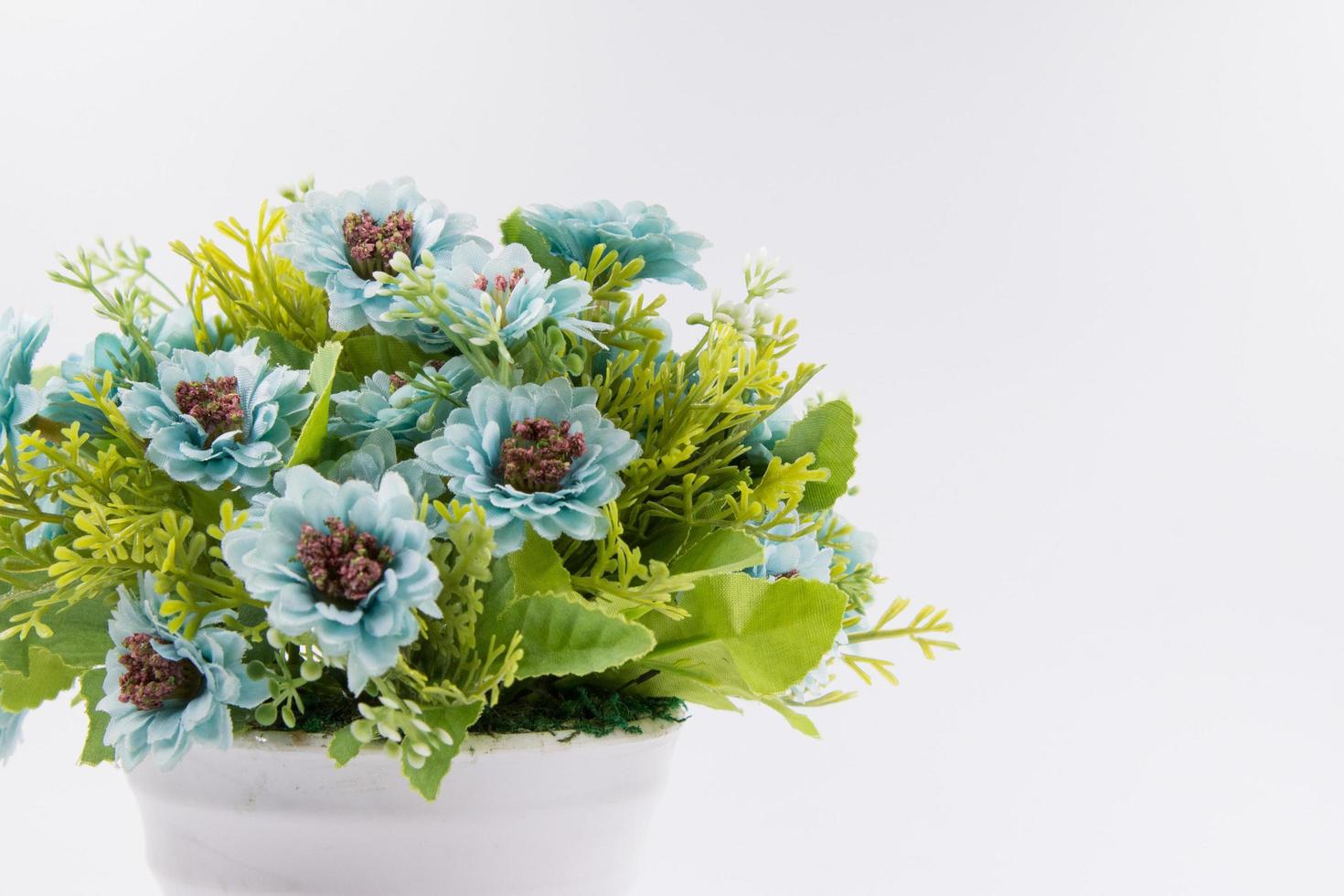 Artificial flower bouquet decoration, copy space background photo